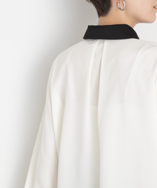 N.（N. Natural Beauty Basic）（エヌエヌナチュラルビューティーベーシック）の「◆ピンタックとろみシャツブラウス（シャツ/ブラウス・レディース・ベージュ/ピンク/オフホワイト・MEDIUM）」の16枚目の写真