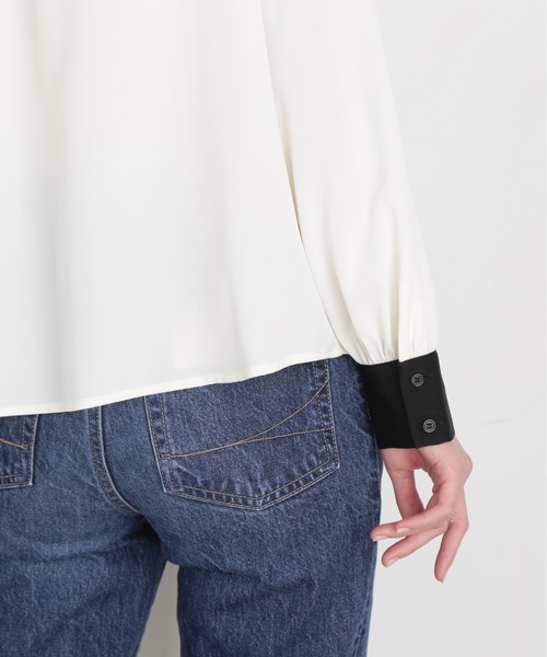 N.（N. Natural Beauty Basic）（エヌエヌナチュラルビューティーベーシック）の「◆ピンタックとろみシャツブラウス（シャツ/ブラウス・レディース・ベージュ/ピンク/オフホワイト・MEDIUM）」の17枚目の写真