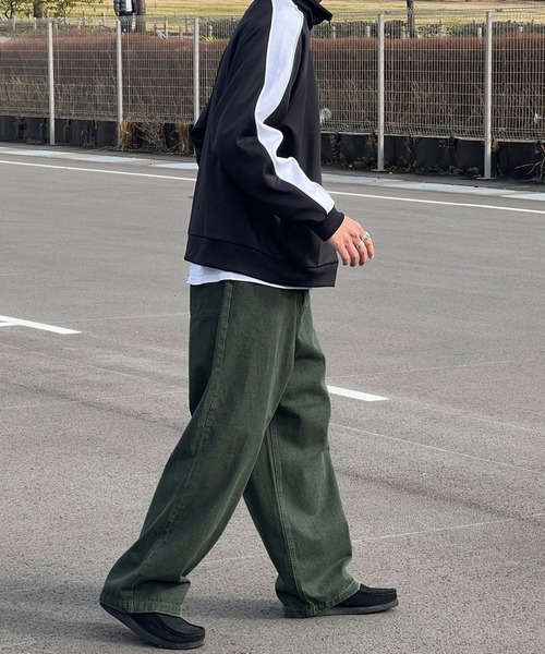 kutir（クティール）の「ワイドバルーンカラーデニム（デニムパンツ・メンズ・ブラウン/グリーン・SMALL/MEDIUM/LARGE）」の16枚目の写真