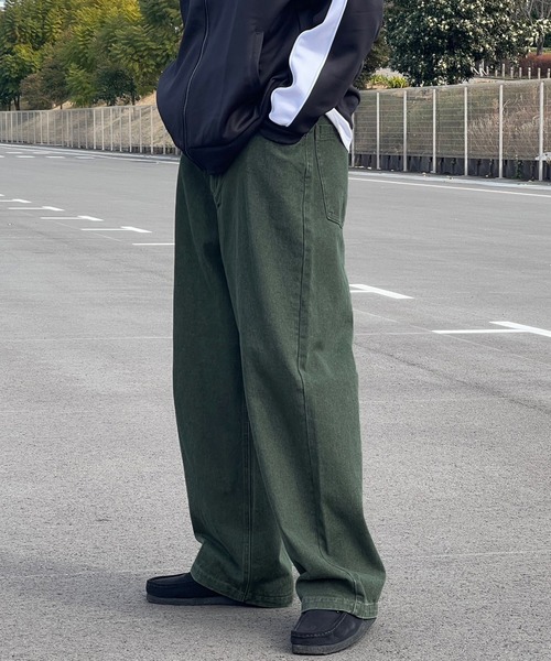 kutir（クティール）の「ワイドバルーンカラーデニム（デニムパンツ・メンズ・ブラウン/グリーン・SMALL/MEDIUM/LARGE）」の11枚目の写真