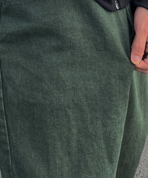 kutir（クティール）の「ワイドバルーンカラーデニム（デニムパンツ・メンズ・ブラウン/グリーン・SMALL/MEDIUM/LARGE）」の18枚目の写真