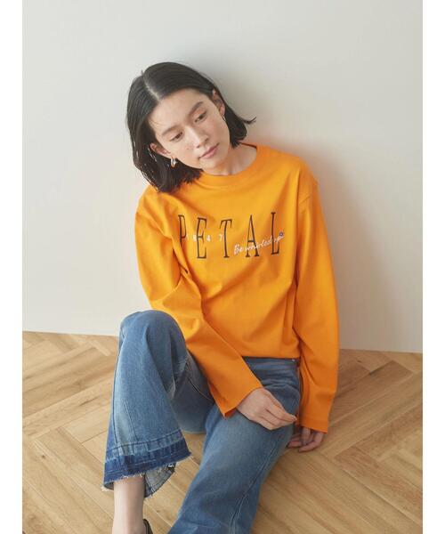 AMERICAN HOLIC（アメリカンホリック）の「刺繍ロゴカットプルオーバー（Tシャツ/カットソー・レディース・ライトグレー/オレンジ/オフホワイト・M/L）」の9枚目の写真