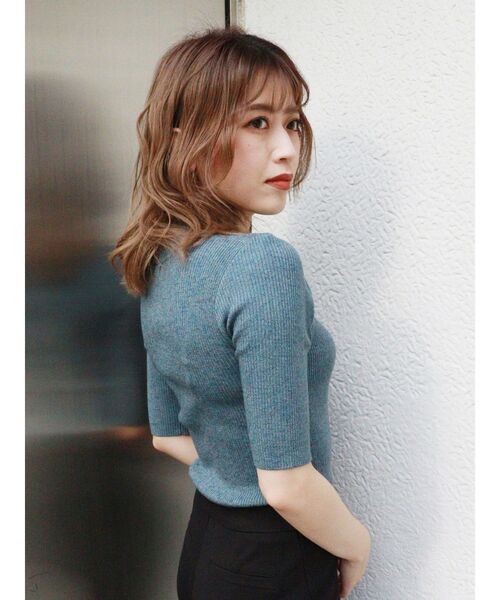 MURUA（ムルーア）の「チャイナタイトハーフニット（ニット/セーター・レディース・ブラック/ダークグリーン/ブルー/ベージュ・FREE）」の20枚目の写真