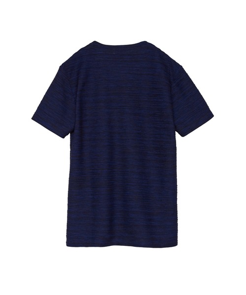 TORNADO MART(トルネードマート)の「ZERO by TORNADO MART∴ストームタック天竺ボーダー半袖カットソー(Tシャツ/カットソー・メンズ・ホワイト/ブルー/ブラック・M/L/LL)」の9枚目の写真