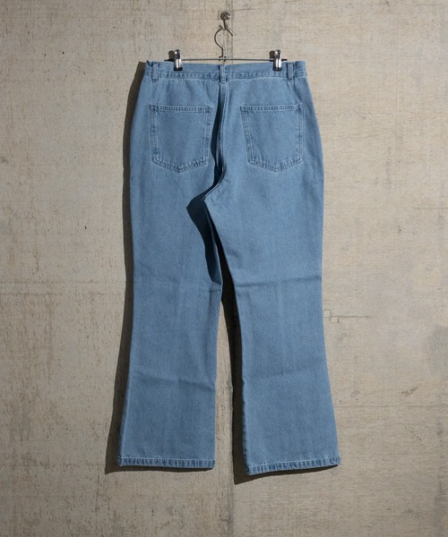 JOHN'S CLOSET(ジョンズクローゼット)の「【i】12ozデニム ピンタックフレアパンツ(デニムパンツ・メンズ・ケミカルウォッシュ/ブラック系その他/ブラック/インディゴブルー/ライトブルー・LARGE/X-LARGE/MEDIUM)」の17枚目の写真