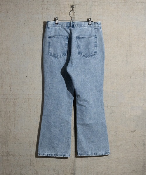 JOHN'S CLOSET(ジョンズクローゼット)の「【i】12ozデニム ピンタックフレアパンツ(デニムパンツ・メンズ・ケミカルウォッシュ/ブラック系その他/ブラック/インディゴブルー/ライトブルー・LARGE/X-LARGE/MEDIUM)」の21枚目の写真