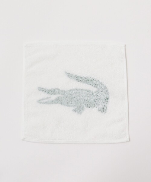 BEAMS BOY(ビームスボーイ)の「LACOSTE / タオルハンカチ(ハンカチ/ハンドタオル・レディース・ホワイト/ネイビー・ONE SIZE)」の3枚目の写真