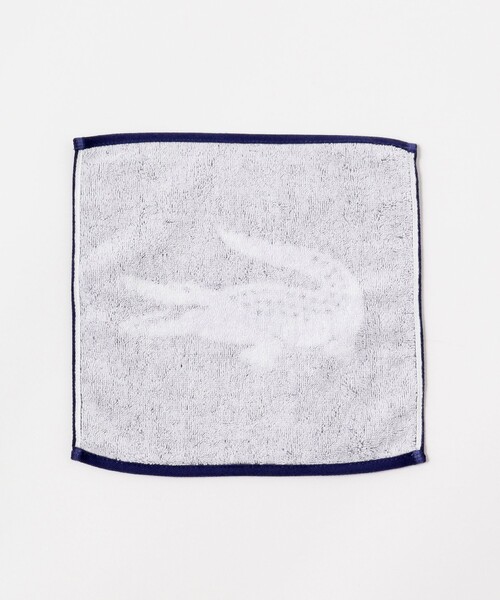 BEAMS BOY(ビームスボーイ)の「LACOSTE / タオルハンカチ(ハンカチ/ハンドタオル・レディース・ホワイト/ネイビー・ONE SIZE)」の5枚目の写真