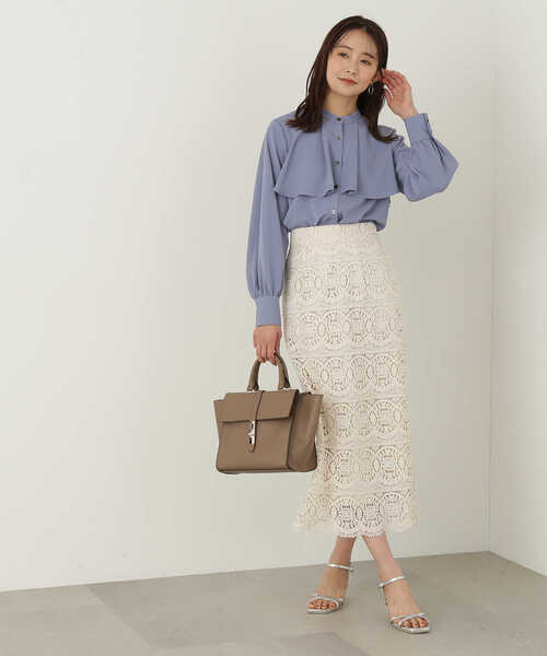 N.（N. Natural Beauty Basic）（エヌエヌナチュラルビューティーベーシック）の「ひねり金具ベルトデザイントートバッグ（トートバッグ・レディース・ブラック/ベージュ・ﾌﾘ-）」の9枚目の写真