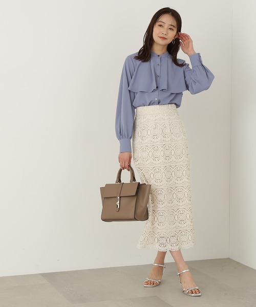 N.（N. Natural Beauty Basic）（エヌエヌナチュラルビューティーベーシック）の「ひねり金具ベルトデザイントートバッグ（トートバッグ・レディース・ブラック/ベージュ・ﾌﾘ-）」の18枚目の写真