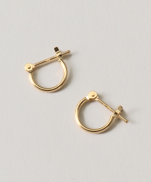 VERMEIL par iena（ヴェルメイユパーイエナ）の「【MARIHA/マリハ】ネガイゴト フープピアス SSS シャイン（ピアス（両耳用）・レディース・ゴールド・FREE）」の3枚目の写真