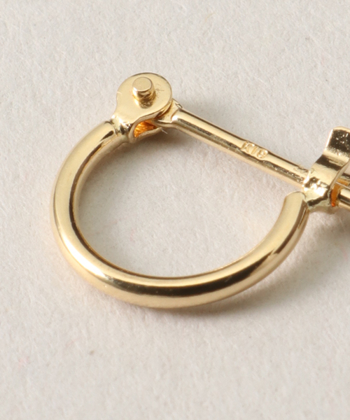 VERMEIL par iena（ヴェルメイユパーイエナ）の「【MARIHA/マリハ】ネガイゴト フープピアス SSS シャイン（ピアス（両耳用）・レディース・ゴールド・FREE）」の7枚目の写真