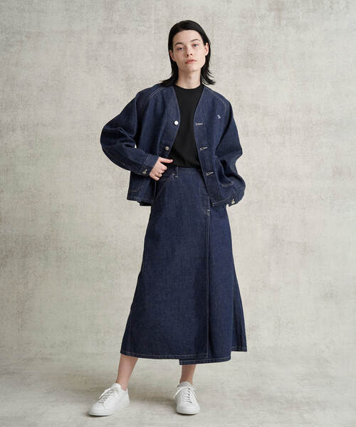 DANTON（ダントン）の「WOMEN'S DENIM WIDE SKIRT（デニムスカート・レディース・インディゴブルー・38/36）」の18枚目の写真