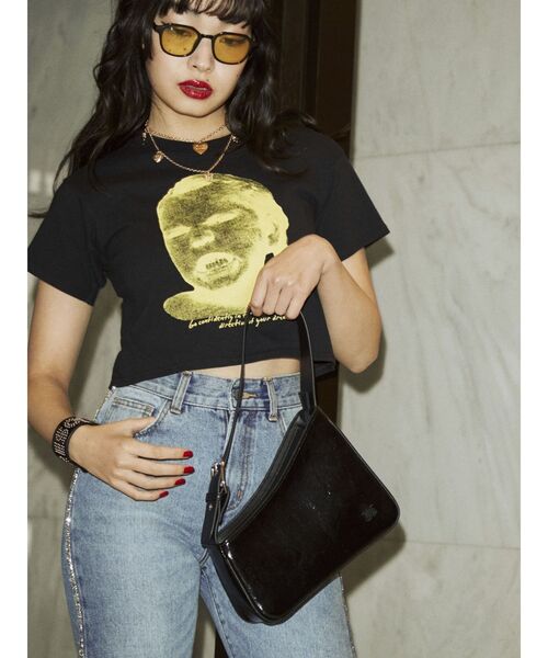 jouetie（ジュエティ）の「パイピングアシメワンハンドルBAG（ハンドバッグ・レディース・ブラック/シルバー/ブルー・FREE）」の6枚目の写真