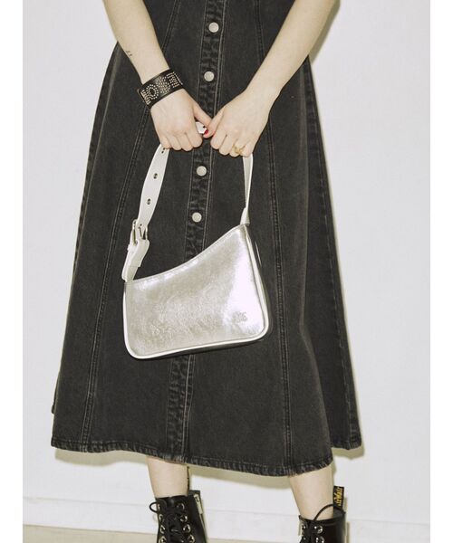 jouetie（ジュエティ）の「パイピングアシメワンハンドルBAG（ハンドバッグ・レディース・ブラック/シルバー/ブルー・FREE）」の12枚目の写真