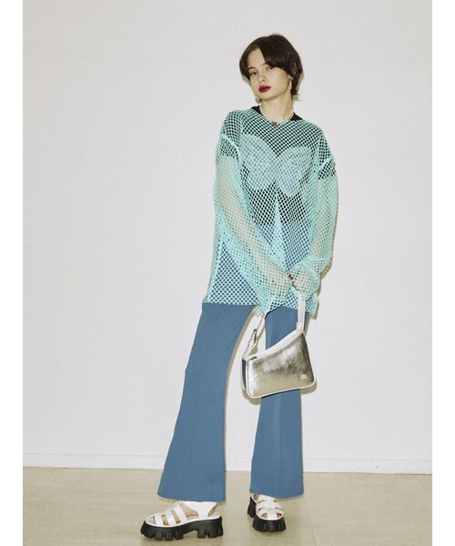 jouetie（ジュエティ）の「パイピングアシメワンハンドルBAG（ハンドバッグ・レディース・ブラック/シルバー/ブルー・FREE）」の18枚目の写真