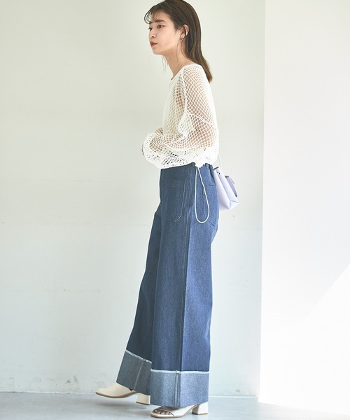 Kastane(カスタネ)の「【サイズ展開あり】バギーデニムパンツ(デニムパンツ・レディース・インディゴブルー/ブルー・1/0)」の15枚目の写真