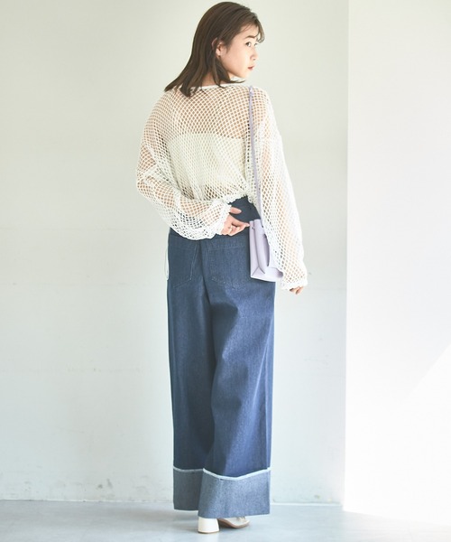 Kastane(カスタネ)の「【サイズ展開あり】バギーデニムパンツ(デニムパンツ・レディース・インディゴブルー/ブルー・1/0)」の9枚目の写真