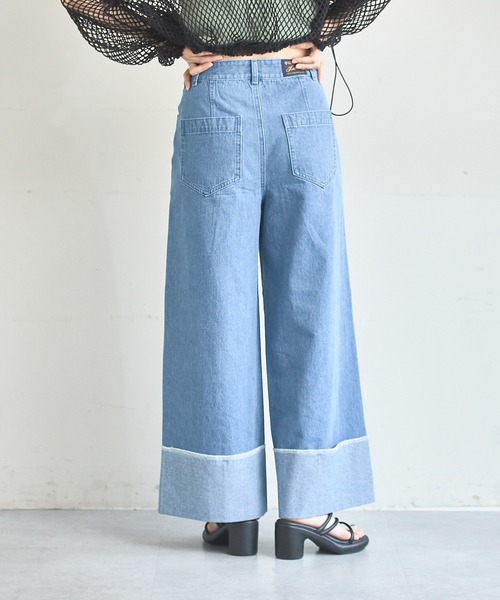 Kastane(カスタネ)の「【サイズ展開あり】バギーデニムパンツ(デニムパンツ・レディース・インディゴブルー/ブルー・1/0)」の14枚目の写真