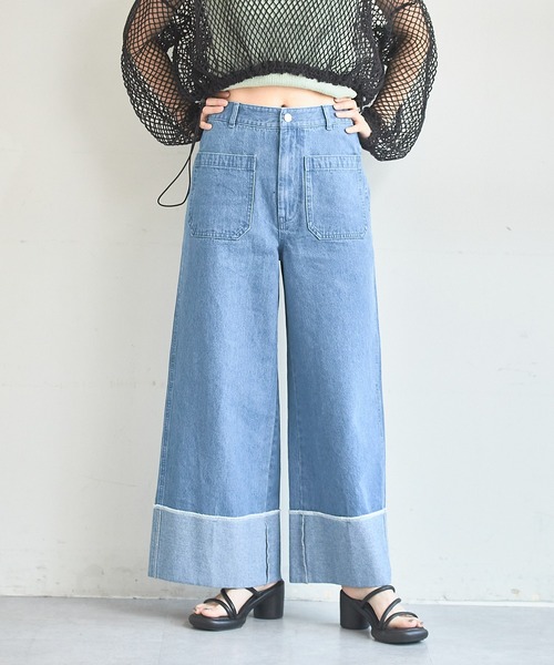 Kastane(カスタネ)の「【サイズ展開あり】バギーデニムパンツ(デニムパンツ・レディース・インディゴブルー/ブルー・1/0)」の22枚目の写真