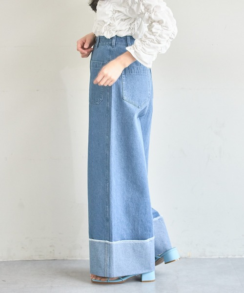 Kastane(カスタネ)の「【サイズ展開あり】バギーデニムパンツ(デニムパンツ・レディース・インディゴブルー/ブルー・1/0)」の20枚目の写真