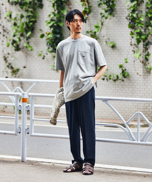 THE NORTH FACE PURPLE LABEL（ザ ノースフェイス パープルレーベル）の「【THE NORTH FACE PURPLE LABEL】7oz H/S Pocket Tee（Tシャツ/カットソー・メンズ・ブラック/ピンク/グリーン/チャコールグレー/ホワイト・SMALL/X-LARGE/MEDIUM/LARGE）」の9枚目の写真