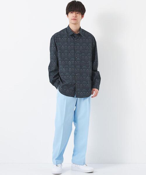 green label relaxing(グリーンレーベルリラクシング)の「William Morris ジャストルーズ レギュラーカラー シャツ(シャツ/ブラウス・メンズ・ライトブルー/ライトグレー/ネイビー・S/L/XL/M)」の11枚目の写真