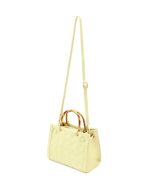 EDIT COLOGNE（エディットコロン）の「キルティングバンブーミニバッグ（ショルダーバッグ・レディース・グレー/イエロー/ブラック・ﾌﾘ-）」の12枚目の写真