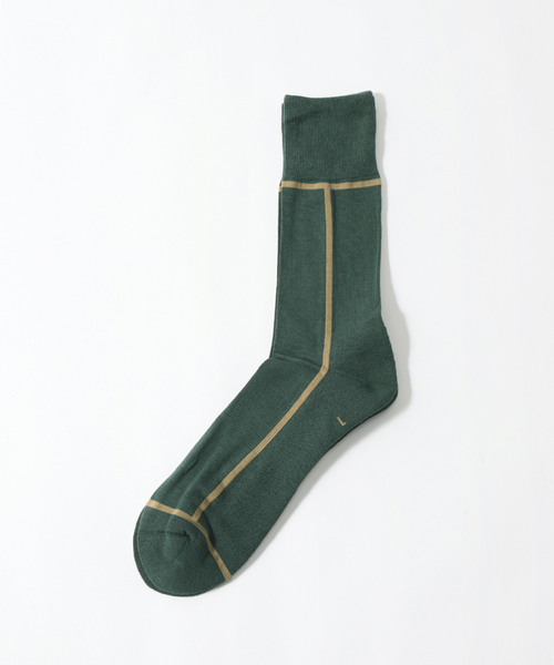 CHICSTOCKS（シックストックス）の「【CHICSTOCKS / シックストックス】LINE SOCKS（ソックス/靴下・メンズ・ダークブルー/ブラック/グレー/ホワイト×ホワイト/キャメル/ライトグレー/モスグリーン/オレンジ・FREE）」の5枚目の写真