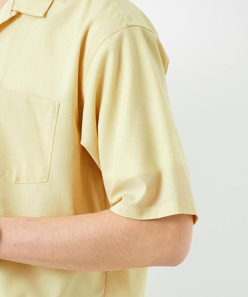 green label relaxing(グリーンレーベルリラクシング)の「TWウォッシャブルトロ オープンカラー シャツ-マシンウォッシャブル・防シワ・ストレッチ-(シャツ/ブラウス・メンズ・ネイビー/ライトブルー/ダークグリーン/モカ/イエロー/ロイヤルブルー・XL/M/S/XS/L)」の18枚目の写真