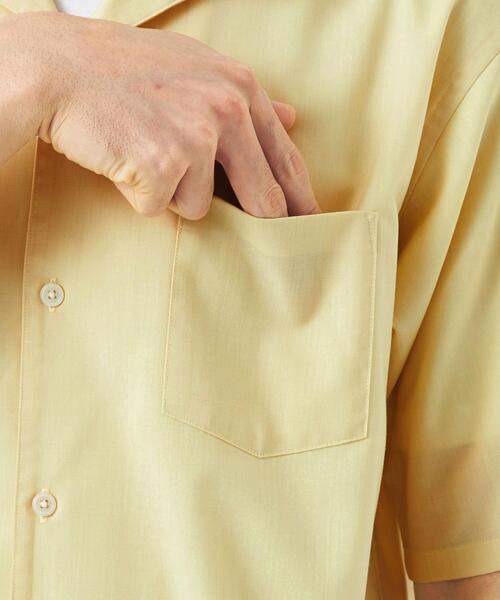 green label relaxing(グリーンレーベルリラクシング)の「TWウォッシャブルトロ オープンカラー シャツ-マシンウォッシャブル・防シワ・ストレッチ-(シャツ/ブラウス・メンズ・ネイビー/ライトブルー/ダークグリーン/モカ/イエロー/ロイヤルブルー・XL/M/S/XS/L)」の20枚目の写真