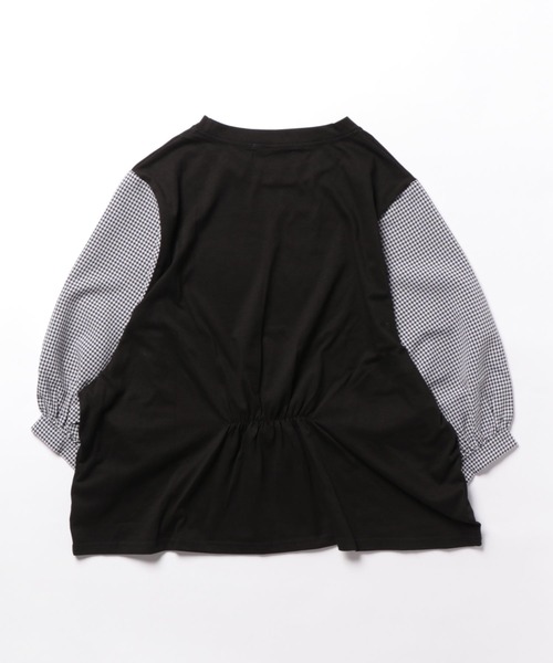 NinaetLina（ニナエリナ）の「切替七分丈袖クルーネックドッキングTシャツ（Tシャツ/カットソー・レディース・ブラック系その他/グレー×ホワイト/ブラック×ホワイト/ブラック系その他2・XL/M/L）」の22枚目の写真