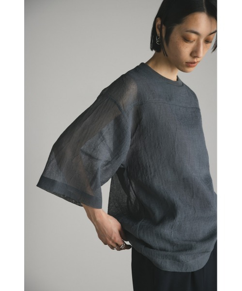 25ss MIESROHE シアーレイヤードTOPS フリー グレー 25ss MIESROHE シアーレイヤードTOPS フリー グレーの通販 by