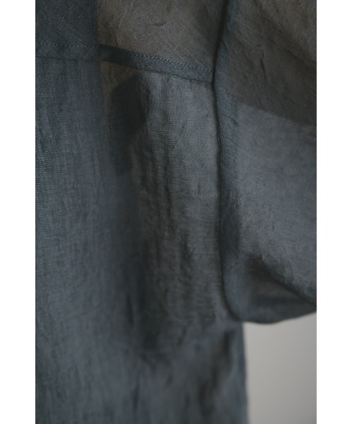 STYLEMIXER（スタイルミキサー）の「シアーレイヤードハーフスリーブトップ（Tシャツ/カットソー・レディース・ホワイト/グレー/サックスブルー/ブラック・FREE）」の15枚目の写真