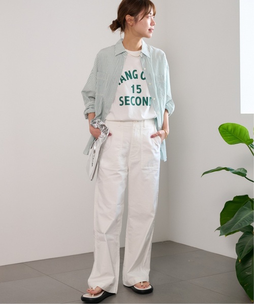 JOURNAL STANDARD relume(ジャーナルスタンダード レリューム)の「■《追加2》ワイドベイカーパンツ(カーゴパンツ・レディース・ホワイト/ネイビー/カーキ・38/36)」の5枚目の写真