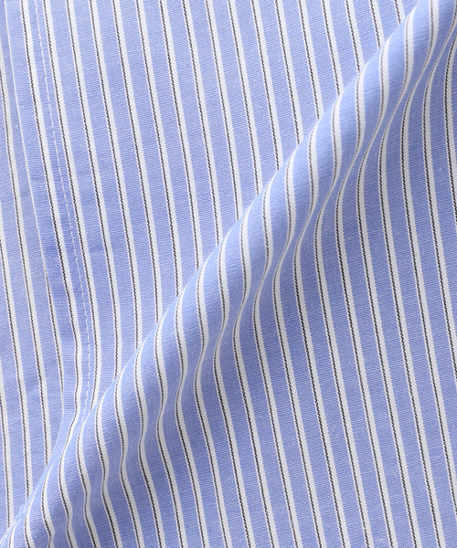 STILL BY HAND(スティルバイハンド)の「【STILL BY HAND / スティルバイハンド】 ストライプシャツ SH04231(シャツ/ブラウス・メンズ・ブルー/チャコールグレー・48/46)」の3枚目の写真