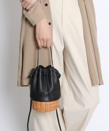 ikot | 【ikot/イコット】[THE]シリーズ  ラタン&レザーバッグ IK22302(ショルダーバッグ)