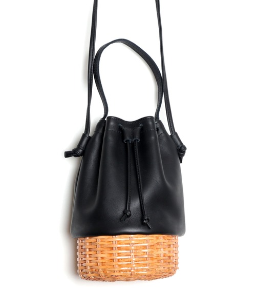 ikot（イコット）の「【ikot/イコット】[THE]シリーズ  ラタン&レザーバッグ IK22302（ショルダーバッグ・レディース・その他1・FREE）」の3枚目の写真