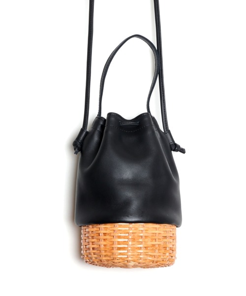 ikot（イコット）の「【ikot/イコット】[THE]シリーズ  ラタン&レザーバッグ IK22302（ショルダーバッグ・レディース・その他1・FREE）」の4枚目の写真