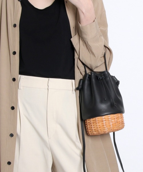 ikot（イコット）の「【ikot/イコット】[THE]シリーズ  ラタン&レザーバッグ IK22302（ショルダーバッグ・レディース・その他1・FREE）」の9枚目の写真