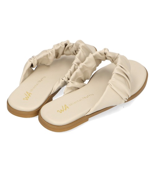 ■ギャザートングフラットサンダル/32213（サンダル）｜WA ORiental TRaffic（ダブルエーオリエンタルトラフィック）