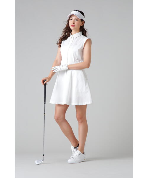 ST ANDREWS セントアンドリュース ノースリーブ ポロ ワンピース S ST ANDREWS セントアンドリュース ノースリーブ ポロ ワンピース