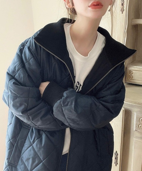 Java（ジャバ）の「《Javaジャバコラボ》大人のこなれ感 2way スタンドカラー リバーシブルロングコート（モッズコート・レディース・アイボリー/ブラック/グレイッシュブルー・X-LARGE/SMALL/MEDIUM/LARGE）」の12枚目の写真