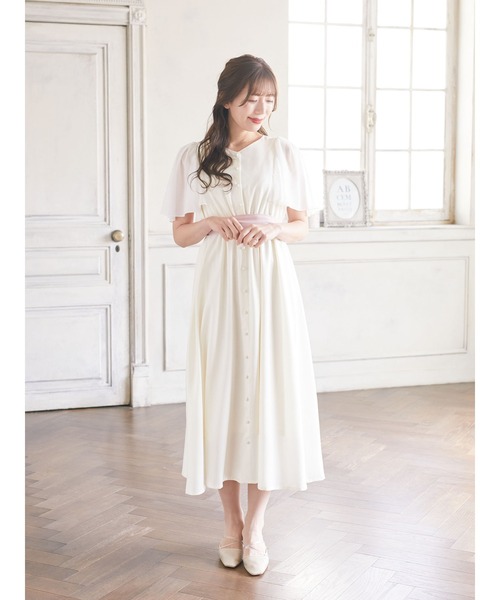 Areeam（アリーム）の「シアースリーブフレアワンピース