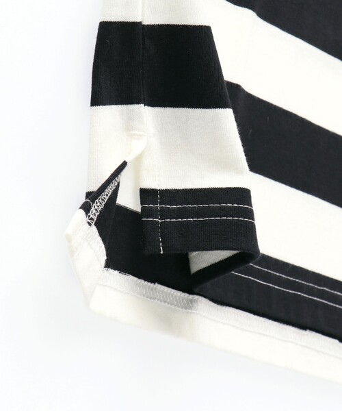 BRANSHES（ブランシェス）の「【ロイヤルコットン100％】ボーダー半袖ポロシャツ（ポロシャツ・キッズ・オフホワイト/杢グレー・100/150/120/140/110/90/130）」の10枚目の写真