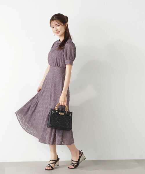 PROPORTION BODY DRESSING（プロポーションボディドレッシング）の「フラワージャガードブラウス / 1213210703（シャツ/ブラウス・レディース・ダークグレー/ホワイト系その他/ブラック・MEDIUM/SMALL）」の12枚目の写真