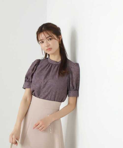 PROPORTION BODY DRESSING（プロポーションボディドレッシング）の「フラワージャガードブラウス / 1213210703（シャツ/ブラウス・レディース・ダークグレー/ホワイト系その他/ブラック・MEDIUM/SMALL）」の18枚目の写真