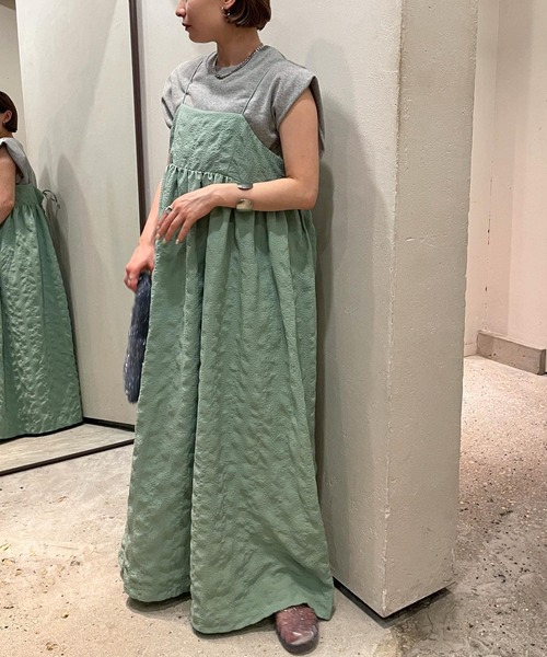 KBF（ケイビーエフ）の「スパゲッティストラップキャミワンピース（ワンピース・レディース・ベージュ系その他/グリーン系その他/ブラック・ONE）」の20枚目の写真