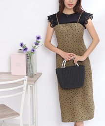 couture brooch | 【S-LL/インナーチェンジで秋まで使える。】サッカードットキャミワンピース(ワンピース)