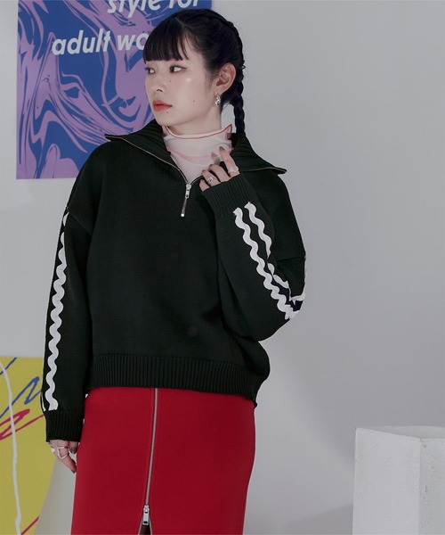 レディース　MidiUmi　ミディウミ　high neck zip pullover　ハーフジップニット セーター　ニット　セーター　ハーフジップ　ハイネック　4-719436 楽天市場】レディース MidiUmi ミディウミ high neck zip
